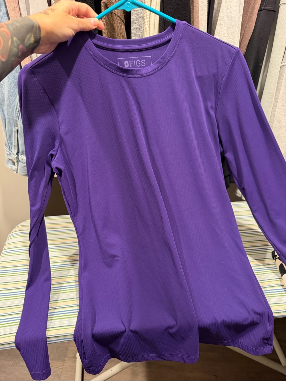 Palmer Ribbed Long-Sleeve Underscrub